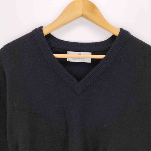 バランタイン BALLANTYNE スコットランド製 Vネック カシミヤ100ニット レディース 38