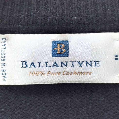 バランタイン BALLANTYNE スコットランド製 Vネック カシミヤ100ニット レディース 38
