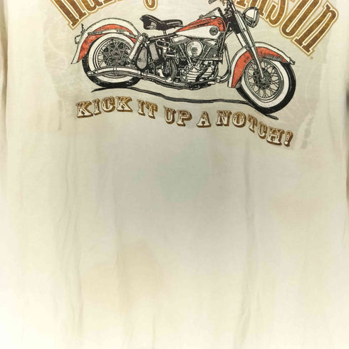 ハーレーダビッドソン HARLEY-DAVIDSON 00S KICK IT UP A NOTCH @2006 バイク プリント S/S クルーネック Tシャツ メンズ