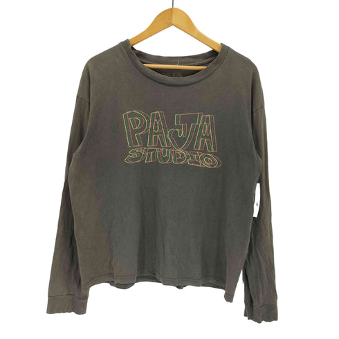 PAJA STUDIO ロゴプロントロングスリーブTシャツ メンズ