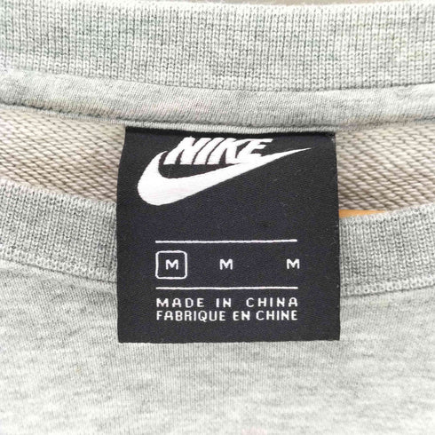 ナイキ NIKE 18AW CLUB FRENCH TERRY CREW クラブ フレンチテリー クルーネック スウェット トレーナー ワンポイント スゥッシュ 刺繍 メンズ import:M