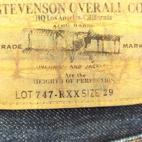 スティーブンソンオーバーオール STEVENSON OVERALL CO. San Francisco 747 デニムパンツ メンズ 29