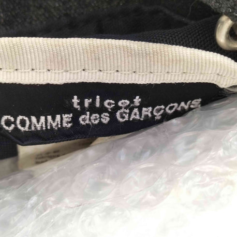 トリココムデギャルソン tricot COMME des GARCONS クラック加工 レザーハンドル 2WAY ショルダーバッグ レディース