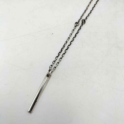 SILVER 刻印 チャーム SILVER925 小豆 チェーン ネックレス メンズ