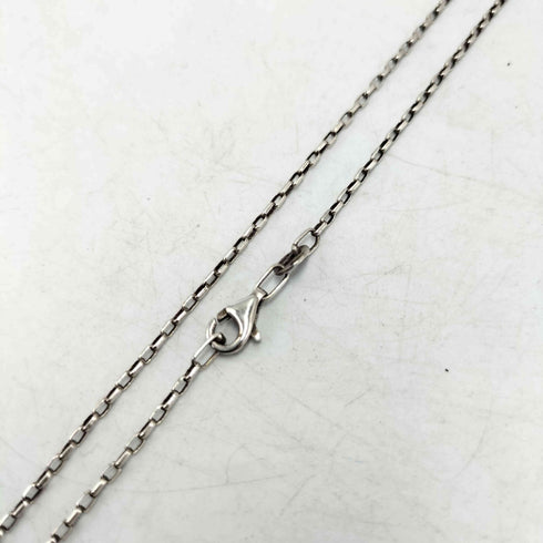 SILVER 刻印 チャーム SILVER925 小豆 チェーン ネックレス メンズ