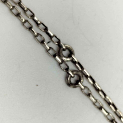 SILVER 刻印 チャーム SILVER925 小豆 チェーン ネックレス メンズ