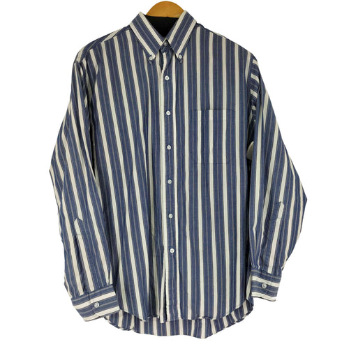 エルエルビーン L.L.Bean 80S ストライプ L/S BD シャツ メンズ M`S REG