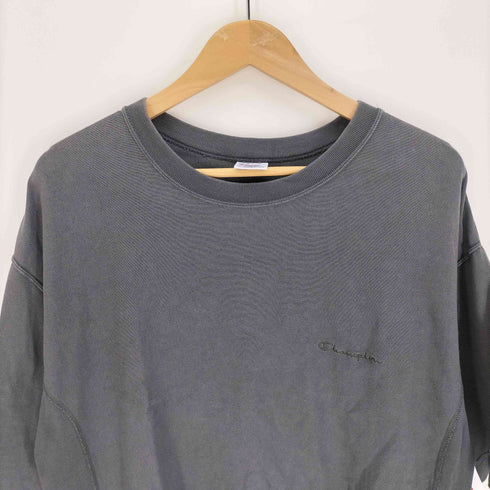 チャンピオン Champion ロゴ刺繍 袖目有り リバースウィーブ S/S クルーネック Tシャツ メンズ import:XL