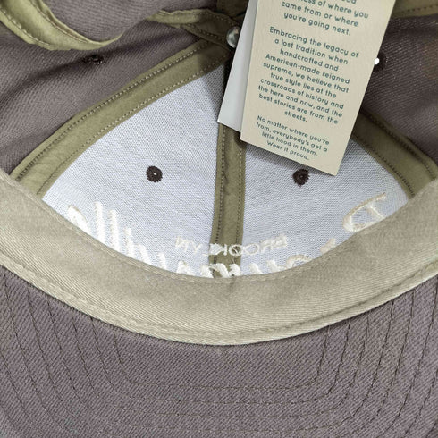 HOOD HAT 刺繍 6パネルキャップ メンズ