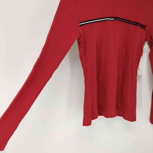 トミーヒルフィガー TOMMY HILFIGER フラッグデザイン ハイネックトップス レディース JPN:S