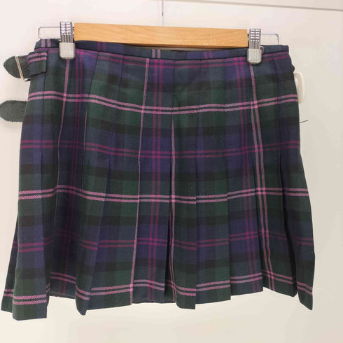 オニールオブダブリン ONEIL OF DUBLIN ウールチェック 巻き ミニスカート レディース US:8