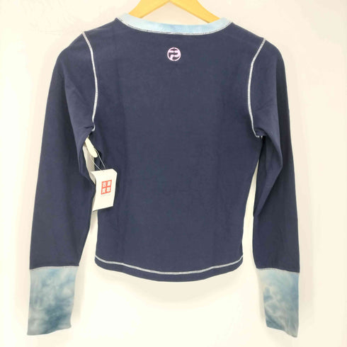 ペペジーンズロンドン PEPE JEANS LONDON タイダイ染リブ ロゴ刺繍カットソー レディース JPN:M