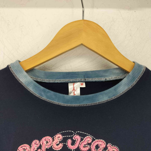 ペペジーンズロンドン PEPE JEANS LONDON タイダイ染リブ ロゴ刺繍カットソー レディース JPN:M