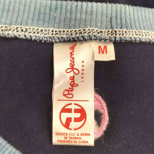 ペペジーンズロンドン PEPE JEANS LONDON タイダイ染リブ ロゴ刺繍カットソー レディース JPN:M