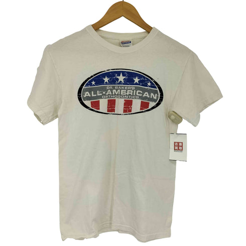 星条旗プリント クルーネックTシャツ レディース JPN:S