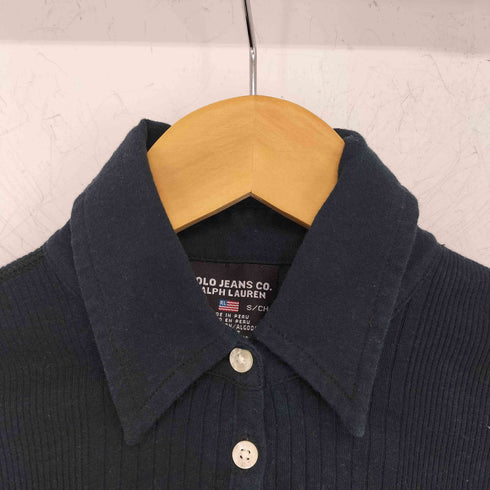 ポロジーンズカンパニーラルフローレン POLO JEANS COMPANY RALPH LAUREN RL刺繍 フレンチスリーブポロシャツ レディース import:S