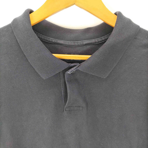 ムジラボ MUJI labo 洗いざらし 鹿の子 ドロップショルダー ポロシャツ メンズ L-XL