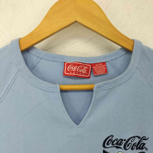 コカコーラ Coca-Cola 企業ロゴ刺繍 スキッパー タンクトップ レディース JPN:S
