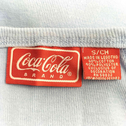 コカコーラ Coca-Cola 企業ロゴ刺繍 スキッパー タンクトップ レディース JPN:S