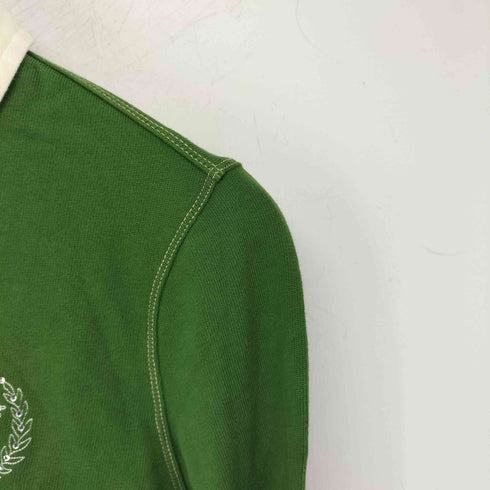 トミーヒルフィガー TOMMY HILFIGER 00S Y2K ラインストーン ロゴ刺繍 ラガーシャツ レディース JPN:M