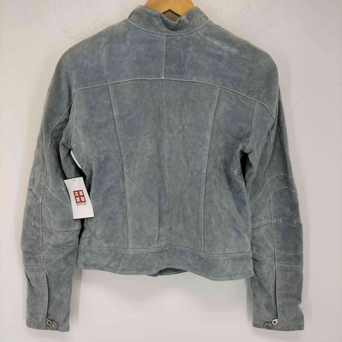 ウィルソン Wilsons Leather MAXIMA 短丈 ヌバック シングルライダースジャケット レディース JPN:S