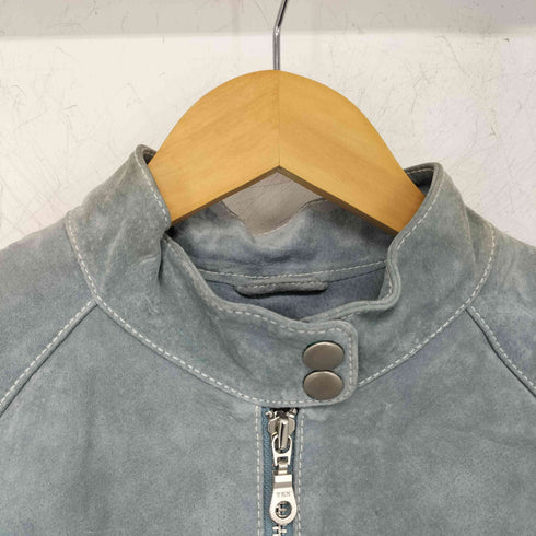 ウィルソン Wilsons Leather MAXIMA 短丈 ヌバック シングルライダースジャケット レディース JPN:S