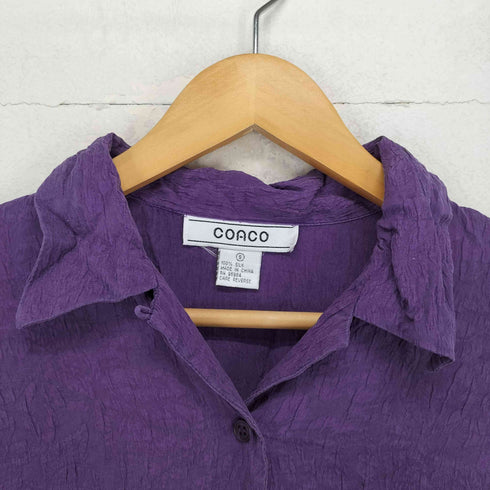 COACO シルク開襟シャツ メンズ S