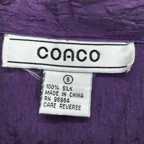 COACO シルク開襟シャツ メンズ S