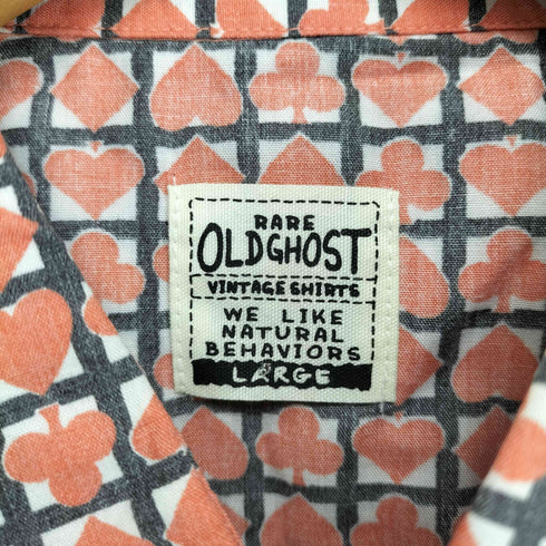 RARE OLDGHOST トランプデザインウエスタンシャツ メンズ L