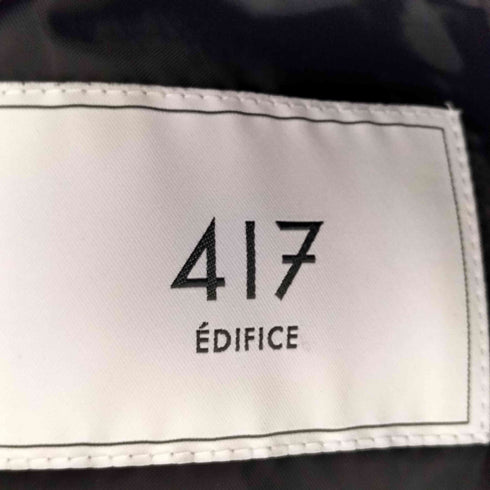 フォーワンセブンバイエディフィス 417 by EDIFICE ラムレザーシングルライダースジャケット メンズ L
