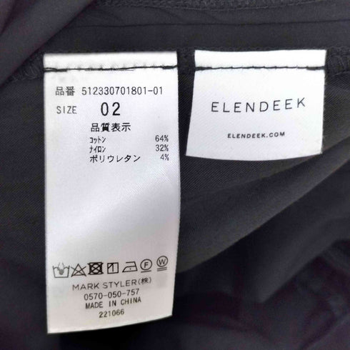 エレンディーク ELENDEEK イージーギャザーパンツ レディース JPN:2