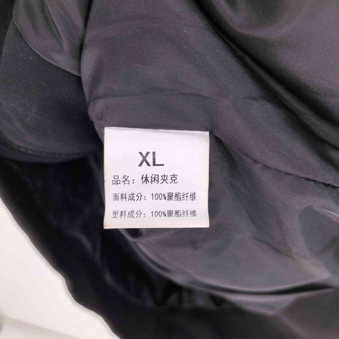 ニューズペーパー デザイン 比翼 ジップアップブルゾン メンズ import:XL
