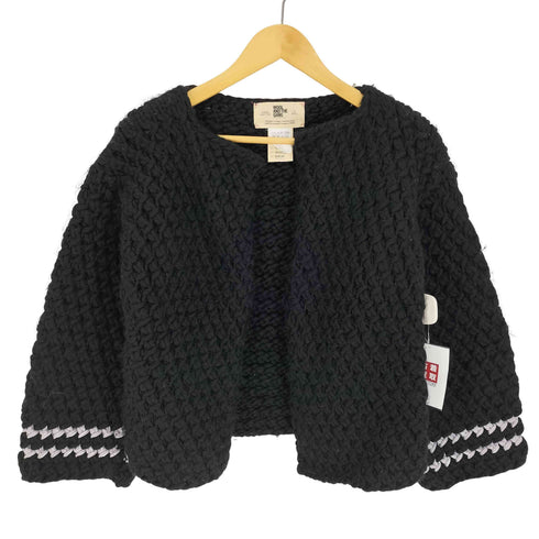 WOOL AND THE GANG CRAZY SEXY WOOL HANDO KNITTED ハンドメイド ウール 袖ライン デザイン クロップド ニット カーディガン レディース