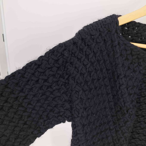 WOOL AND THE GANG CRAZY SEXY WOOL HANDO KNITTED ハンドメイド ウール 袖ライン デザイン クロップド ニット カーディガン レディース