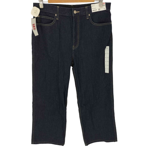 ユニクロ UNIQLO ワイド フィット ストレート バギー ジーンズ デニム パンツ レディース W29