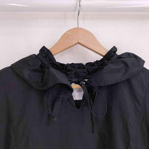ROBE de PEAU 七分袖 ラッフルカラーワンピース レディース FREE