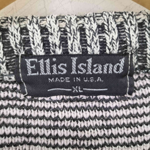 ellis lsland USA製 総柄コットンニット メンズ JPN:XL