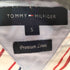 トミーヒルフィガー TOMMY HILFIGER ロゴ刺繍 プレミアムリネン マルチカラーストライプ 長袖シャツ メンズ JPN:S