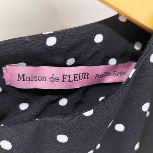 メゾンドフルール Maison de FLEUR 水玉 ティアード ワンピース レディース JPN:S