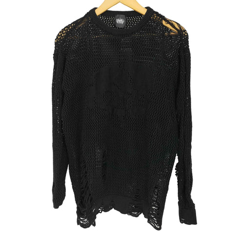gamchu 2頭NEET Knit ダメージ加工ニット メンズ FREE