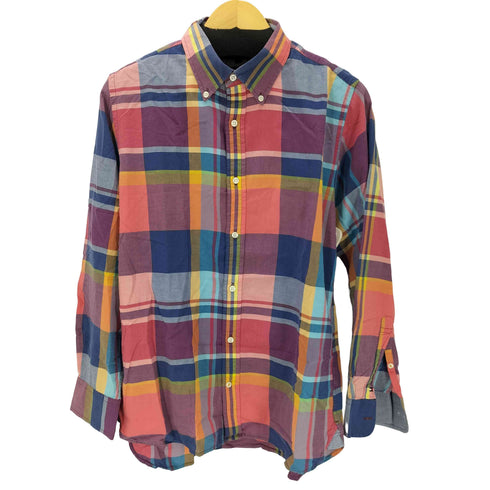 トミーヒルフィガー TOMMY HILFIGER custom fit ボタンダウンチェックシャツ メンズ JPN:L