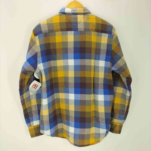 トミーヒルフィガー TOMMY HILFIGER 裏地キルティング ブロックチェック ロングスリーブシャツ メンズ JPN:L