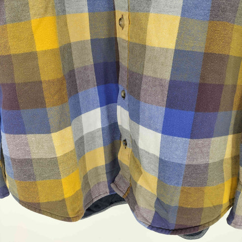 トミーヒルフィガー TOMMY HILFIGER 裏地キルティング ブロックチェック ロングスリーブシャツ メンズ JPN:L