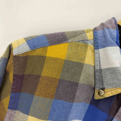トミーヒルフィガー TOMMY HILFIGER 裏地キルティング ブロックチェック ロングスリーブシャツ メンズ JPN:L