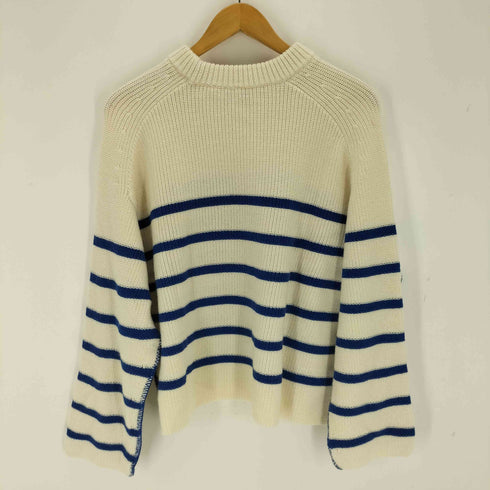 コス COS ハイネックボーダークロップドニット レディース import:M
