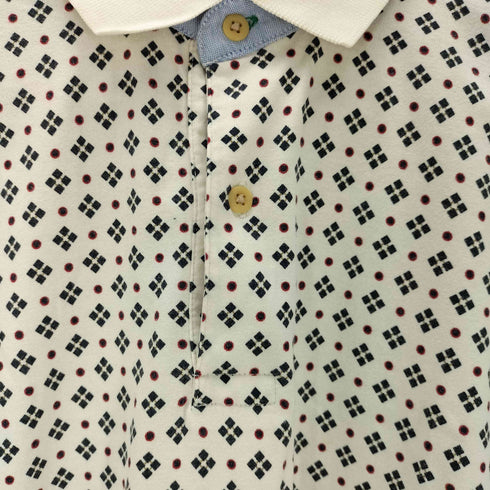 トミーヒルフィガー TOMMY HILFIGER 総柄 ショートスリーブポロシャツ メンズ JPN:S