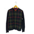 トミーヒルフィガー TOMMY HILFIGER チェック切替 クルーネック コットンニット メンズ M