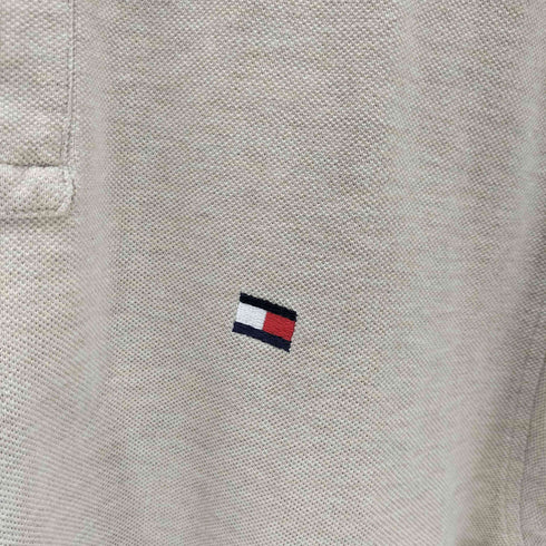 トミーヒルフィガー TOMMY HILFIGER ロゴ刺繍 鹿の子 半袖ポロシャツ メンズ JPN:S