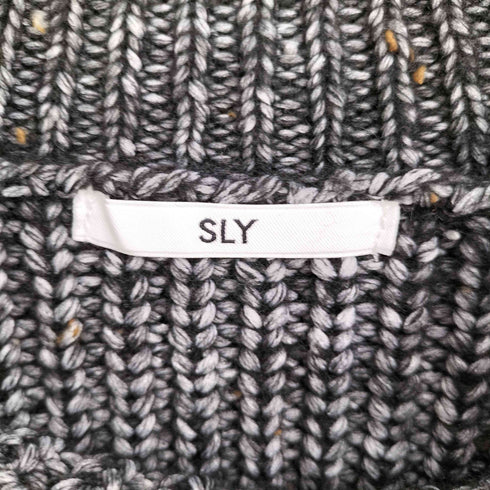 スライ SLY SEPARATE DYE CROP KNIT トップス レディース FREE