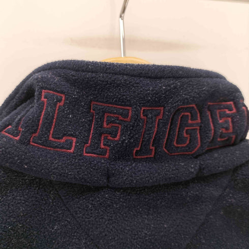 トミーヒルフィガー TOMMY HILFIGER 00s ロゴ刺繍 ハーフジップジャケット メンズ JPN:S